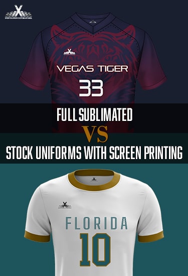Full Sublimated vs. Stock Uniforms with Screen Printing