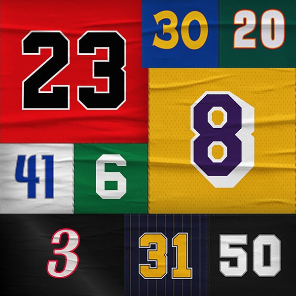 the number 6 on nba jerseys