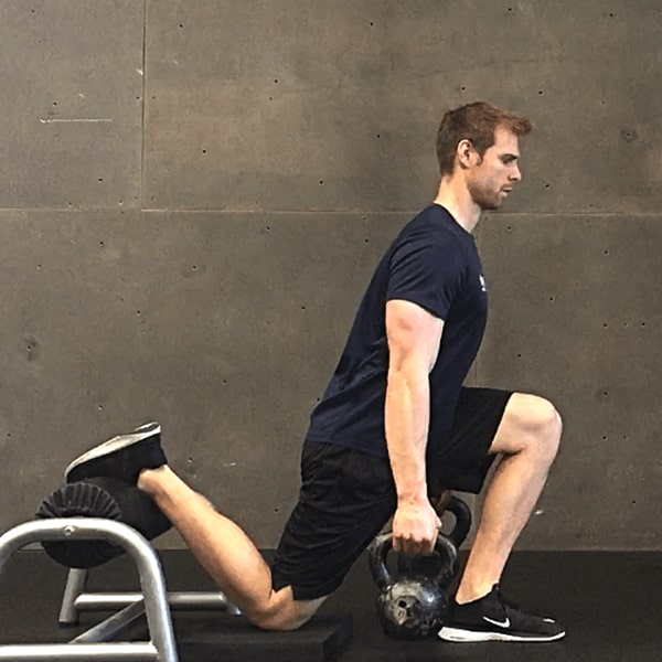 Rear foot elevated single-leg squat